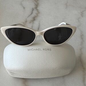 Michael Kors Cream Cat-Eye Sunglasses